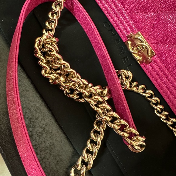 💎✨Authentic✨💎 Chanel  Leboy Wallet on Chain pink caviar leather with  🧿SoLD - Picture 3 of 16